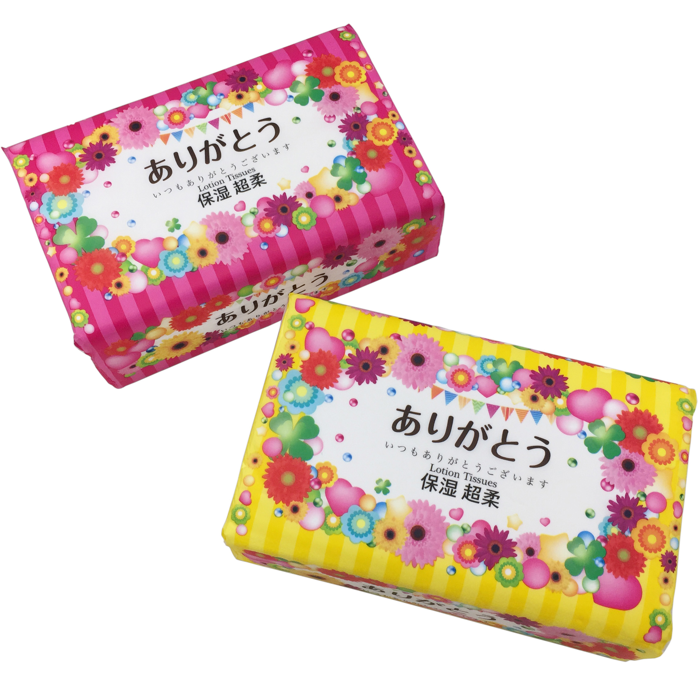 ありがとうローションティッシュ3枚重ね130W